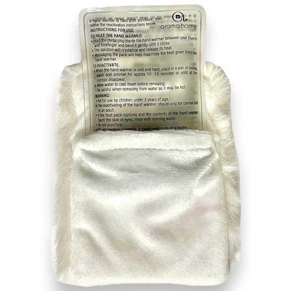 🆕 Set of 2: FAUX FUR HAND WARMER w/ REUSABLE HEAT GEL PACK for MITTENS POCKETS - Picture 7 of 14